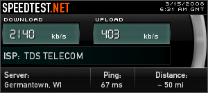 Beaver Island Broadband DSL performance