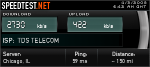 Beaver Island Broadband DSL performance