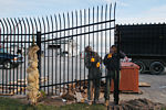 Homeland Security Fence installed around the Ferry Dock