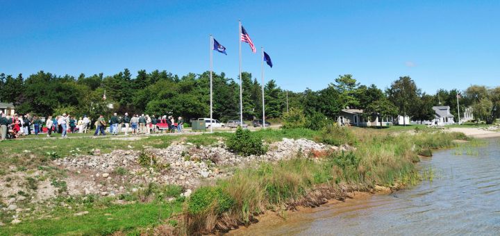 AmVets Flag Raising at the new Veterans Park